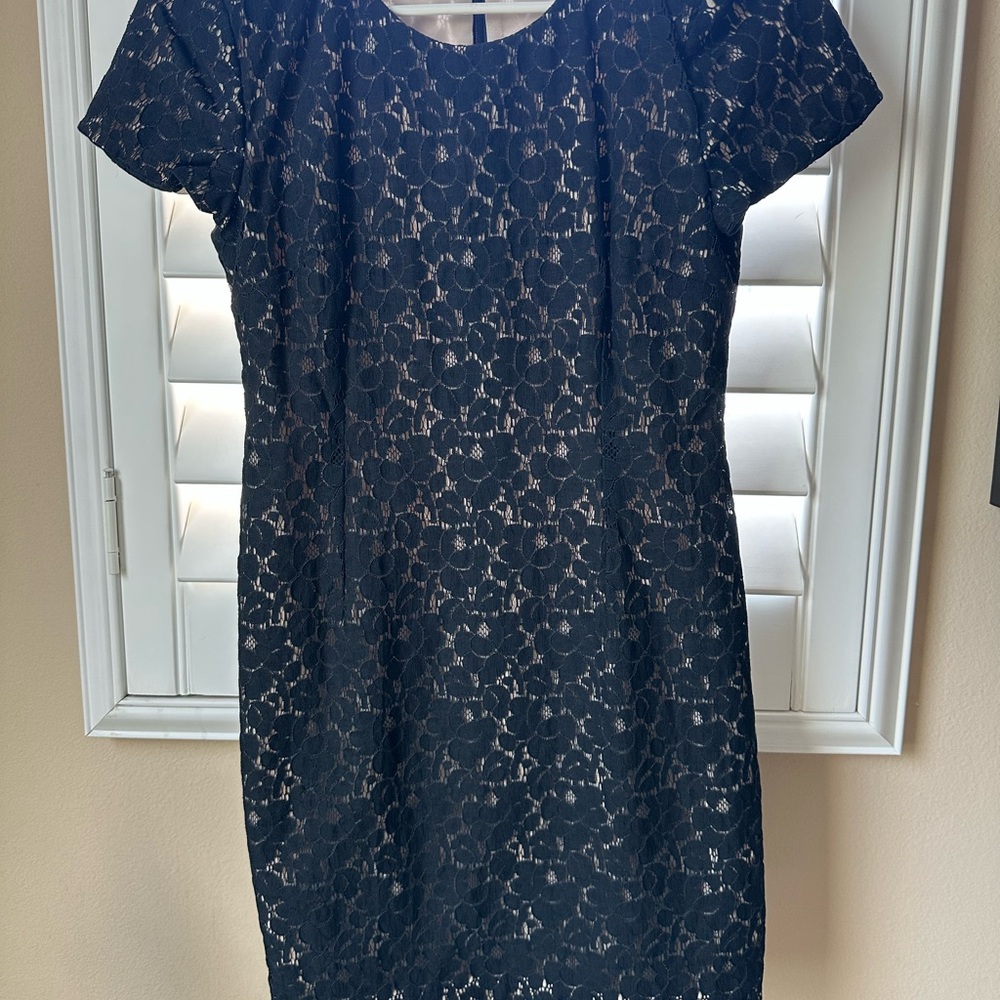 French Connection Black Lace Mini Dress